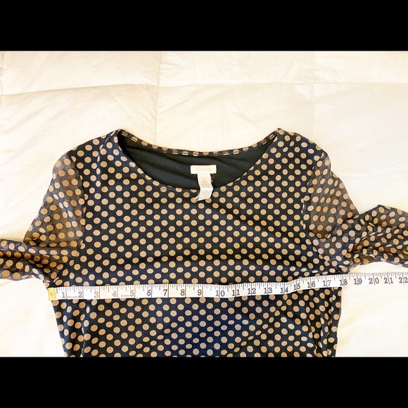 **SOLD** Chico’s Sheer Polka Dot Print Top - Picture 12 of 12